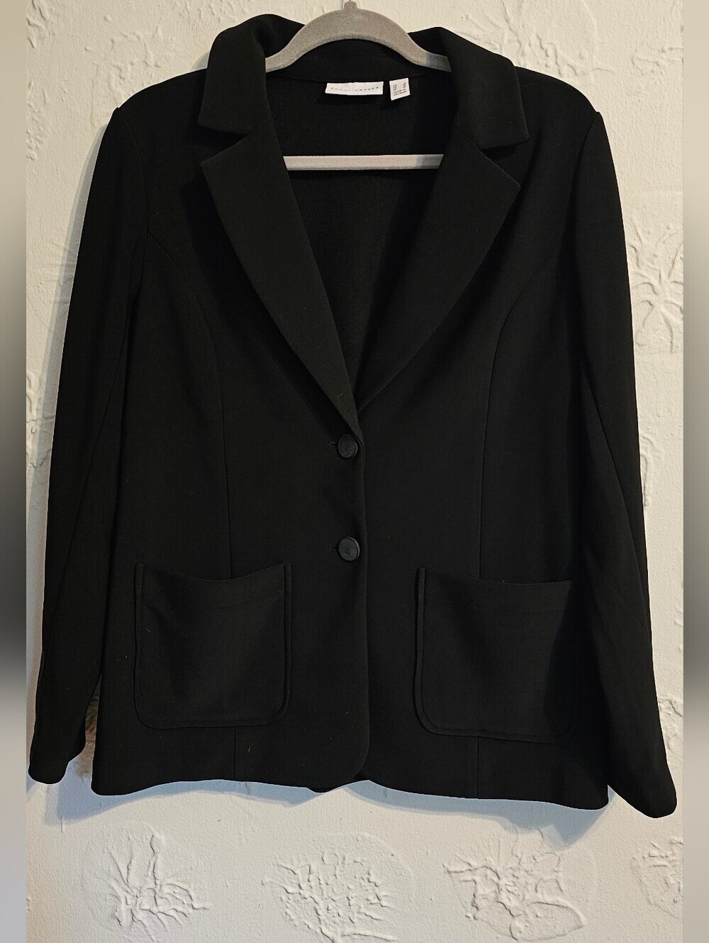 Susan Graver Black Blazer Large Petite Like New